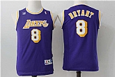 Youth Los Angeles Lakers #8 Kobe Bryant Purple Throwback Swingman Jerseys,baseball caps,new era cap wholesale,wholesale hats